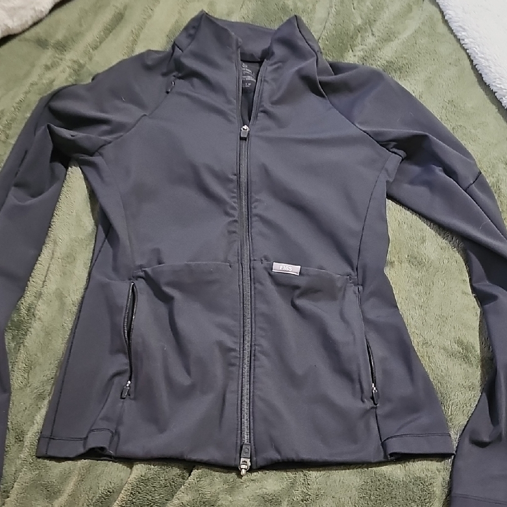 Figs Women's Black Scrub Jacket